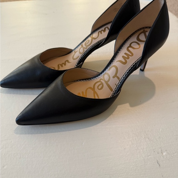 Sam Edelman Black Pointed 3” Heels-Size 10.5” - Picture 1 of 6